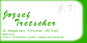 jozsef tretscher business card